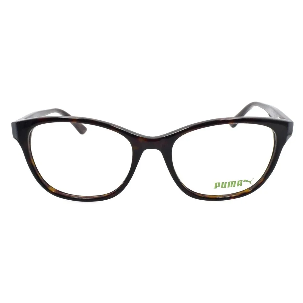 PUMA PU0148O 002 Eyeglasses Frames 52-18-140 Havana Brown